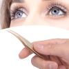 Fiber Tip Lash Tweezers, Lash Tweezers Stainless Steel Eyelash Extension with Exceptional Accuracy and Flair for Precise Separation of False Eyelashes (#4) view 2