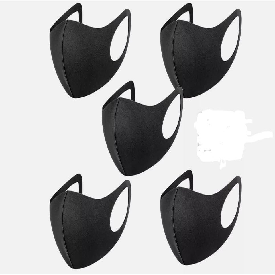 5x Face Mask Reusable Masks UK Washable Mouth Nose Breathable Protection Cover