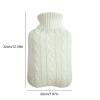 TGDGFKIAS Hot Water Bottle, 2000ml Large Hot Water Bag with Cover for Winter Plush Hand & Feet Warmer Water Bottle Cover for Hot Water(1000ml Set Pink) view 2