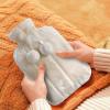 TGDGFKIAS Hot Water Bottle, 2000ml Large Hot Water Bag with Cover for Winter Plush Hand & Feet Warmer Water Bottle Cover for Hot Water(1000ml Set Pink) view 3
