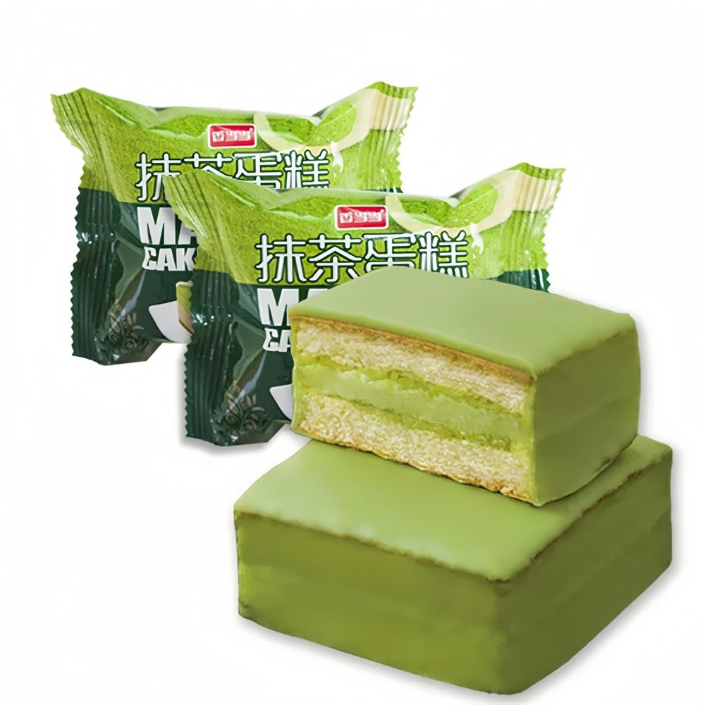 Matcha Cake Delicious Chinese Biscuits,Matcha Cake Premium Green Tea Biscuits - Vegan and Gluten Free Snack, Perfect with Tea - Crunchy, Sweet, Healthy Snack 500g