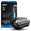 Braun Series 3+ Electric Shaver Original Replacement Head, Get Back 100% Shaving Performance, Compatible with Series 3+ and Series 3 ProSkin Shavers, Made in Germany, 32B view 1