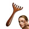Pbi Sandalwood Antistatic Massage Comb Natural Wood Beard Man | Natural Deer Antlers with Handle for Scalp Massage view 4