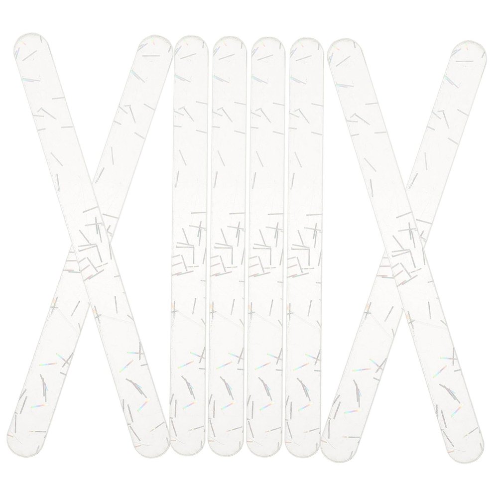 HOMSFOU 20pcs DIY Acrylic Reusable Ice Ice Pop Sticks for Making Lollies Craft Decoration Summer Party Favors Assorted Style