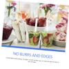 HOMSFOU 20pcs DIY Acrylic Reusable Ice Ice Pop Sticks for Making Lollies Craft Decoration Summer Party Favors Assorted Style view 3