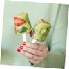 HOMSFOU 20pcs DIY Acrylic Reusable Ice Ice Pop Sticks for Making Lollies Craft Decoration Summer Party Favors Assorted Style view 4