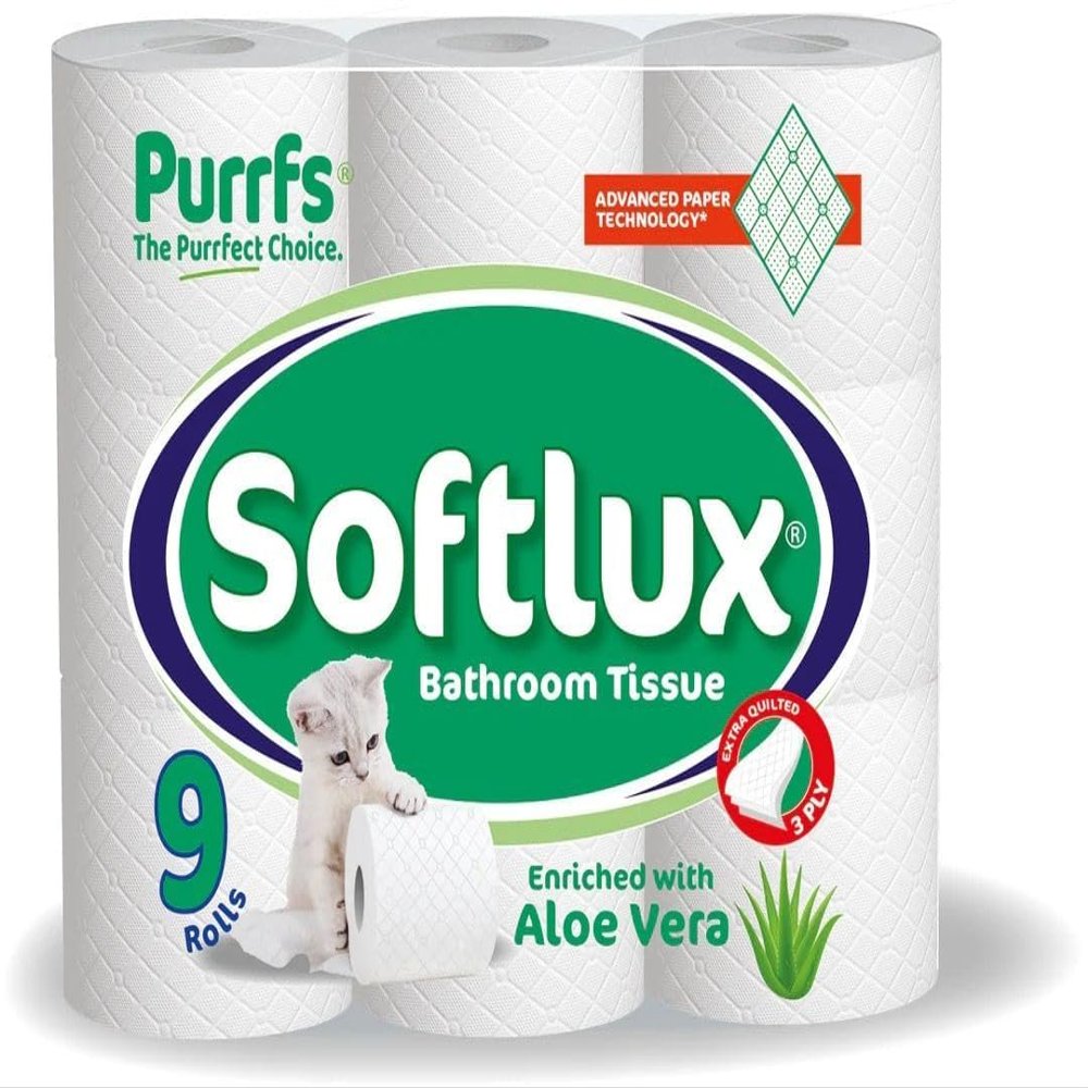 3Ply Quilted Toilet Rolls with Aloe Vera 45 Rolls | Ultra Soft, Strong Tissue by Bubble Wrap Shop