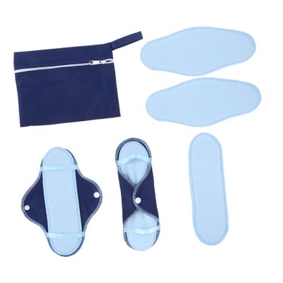 HOUDERCO Washable Nursing Pads Reusable Panty Liner for Menstrual Period Leakproof Sanitary Napkin Breast Pads Multipack