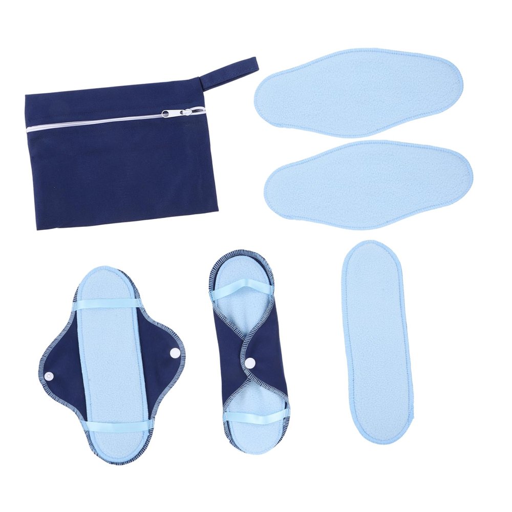 HOUDERCO Washable Nursing Pads Reusable Panty Liner for Menstrual Period Leakproof Sanitary Napkin Breast Pads Multipack