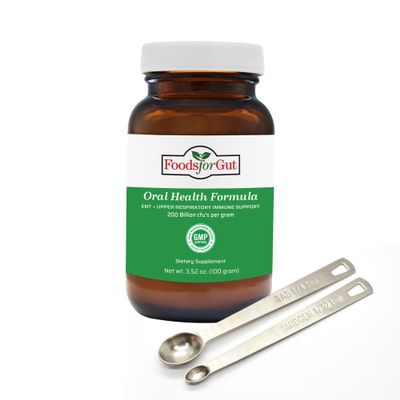 Foods For Gut Oral Care Probiotics Powder 200 Billion CFU | Made in USA | No Additives | Direct from Manufacturer | No Third-Party Storage | ENT & Upper Respiratory Immune Support |100 Grams (3.52 Oz)