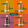 Plenish Shots Mixed Flavour Multipack 4 x 420ml Dosing Bottles | 28 Shots - 1 Months Worth, Great for the Family | 100% Natural, Vegan & Gluten Free | No Added Sugar, No Additives, No Preservatives view 2