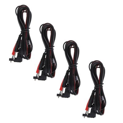BESTYASH 4pcs Lead Wires Cable for Physiotherapy Machine 2mm Pin Connector Replacement Lead Wire Set for Therapy Device
