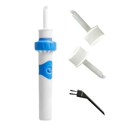 Earwax Removal Kit with Electric Vacuum, Portable Soft Clean Tool, 2 Replacement Heads for Kids, Family, and Travel Use, Safe Ear Hygiene Solution, Personal Care