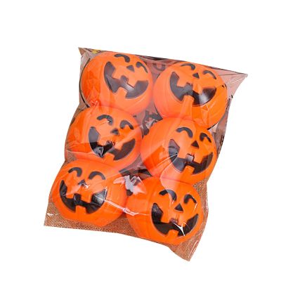 6Pcs Halloween Candy Buckets Sweet Candy Holder Portable Basket Kids Toy Bucket Halloween Party Decor