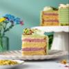 Patisserie Valerie Pistachio & Raspberry Delight Cake 5-Layer Luxury Sponge with Pistachio Cream & Raspberry Filling | Handcrafted Celebration Cake for Birthdays, Afternoon Tea view 3