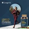 Longevix NAD+ Gummies 1050mg 4-in-1 Booster with NR 300mg + Trans-Resveratrol 250mg + Pure Nicotinamide 250mg + Quercetin-250mg Per Serving Vegan Sugar-Free 60 Count (30-Day Supply) view 3