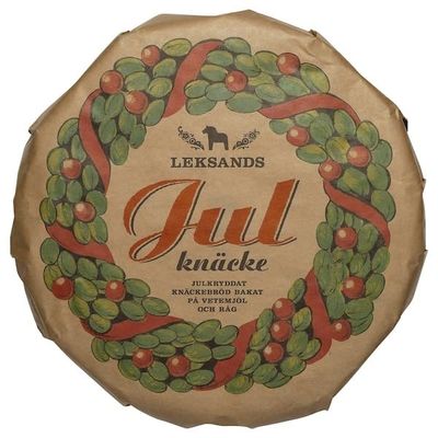KNCKEBRD Christmas Rye Crispbread 530g Traditional Swedish Round Bread with Festive Spices | Holiday Favorite