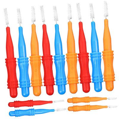 Cabilock 50pcs Household Teeth Cleaners Convenient Interdental Brushes for Wide Gaps Travel Cleaning Tool Teeth Cleaner Random Color
