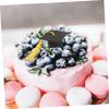GALPADA 10pcs Mini Graduation Hat Cake Decorations, Graduation Season Souvenir Ornament, Yellow Tassel Paper Polyester, Lightweight Party Props for Cupcakes and Cakes view 3