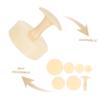 Abaodam Silicone Round Tart Mold Press Stick with Unique Design, Sturdy and Stable for Making Types of Pies and French Egg Tarts Baking Supplies view 3