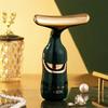 3-in-1 Electric Facial Massager, Eye, Neck, Face Massage Tool, Dark Green with Gold Accents view 3