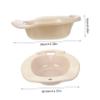 HOODANCOS Grey Toilet Seat Sitz Bath for Pregnant Women and Elderly Private Parts Basin Strong Load-Bearing Wash Basin for Postpartum Care view 2