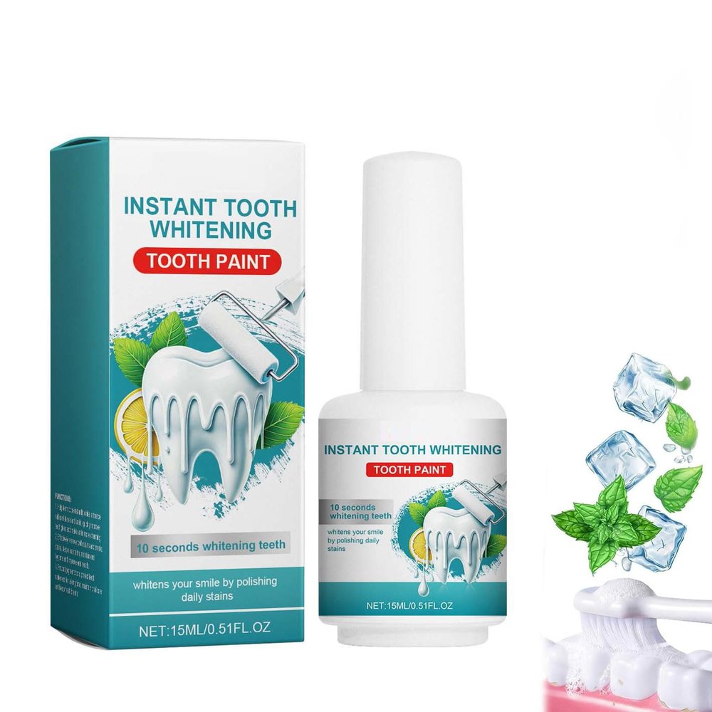 Whitening Tooth Paint, Teeth Whitening Essence, Instant Whitenings Paint for Teeth, Teeths Cleaning Serum for Tooth Polish Whitenings Stain Removal (1)