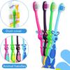 100 Pcs Kids Toothbrushes Bulk, Individually Wrapped Toothbrush with Covers and Suction Cup, Soft Bristles Manual Baby Toothbrushes for School Daycare Travel Oral Hygiene view 3