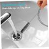 DEARMAMY 2 Pcs Flexible Sink Cleaning Brush Set with Soft Nylon Bristles and Stainless Steel Spiral, for Water Pump and Fish Tank Drain Unblocker Tools view 2