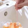 2 Silicone Brushes for Straws, Bottle Cleaning Brush, Reusable Cleaning Tool with 6 and 9 mm Long Handles, Non-Slip Washing Machine, Parasas Cups, Jugs and Beaveron view 2