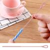 2 Silicone Brushes for Straws, Bottle Cleaning Brush, Reusable Cleaning Tool with 6 and 9 mm Long Handles, Non-Slip Washing Machine, Parasas Cups, Jugs and Beaveron view 3