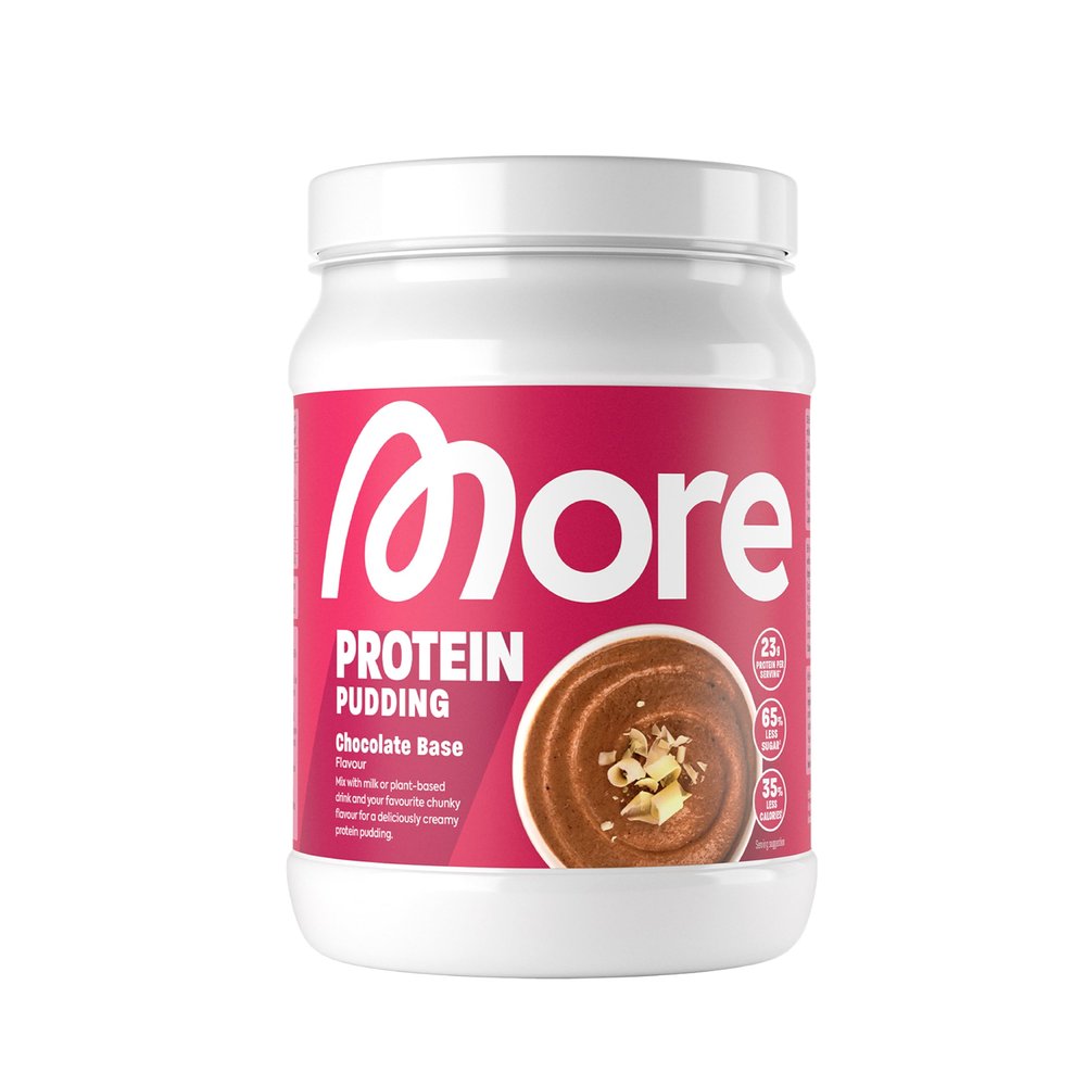 More High Protein Pudding Powder, Chocolate Base, 360 g, 12 Servings - Made in Germany