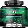 Lecithin 1200mg with Vitamin E - 180 Softgel Capsules - High Strength Soy Lecithin Supplement - 6 Months Supply - Supports Cognitive and Cardio Health - by Apollo's Hegemony view 1