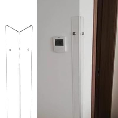 L-shaped Acrylic Edge Protector - Clear Wall Corner Guard for Sharp Door Anti-collision, Easy Screw Installation for Safety and Protection