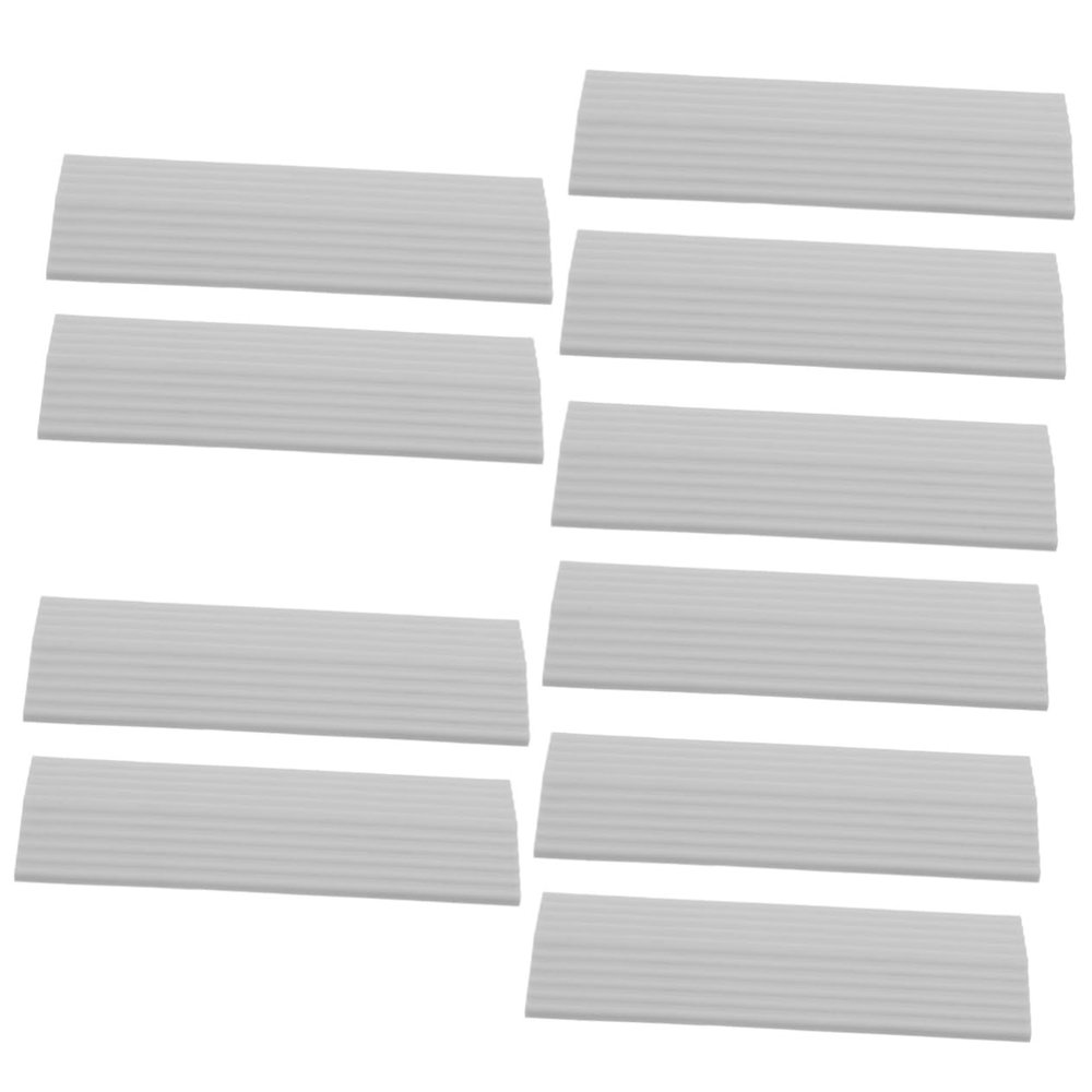 HAPINARY 10pcs Threshold Ramp for Sweeping Robot Entry Ramp for Wheelchair Transitioning Home Threshold to Rise Door Mat for Robot Vacuum