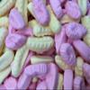 Banana and Shrimp Sweets | Pink Yellow Foam Treat Retro MIx | Halal (2.5kg) view 1