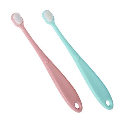 VALICLUD 2pcs Soft-Bristle Boys and Girls Toothbrush Lightweight Tooth Cleaners for Boy Girl Green for Home and Travel Use Includes Spare Toothbrush for Hygiene