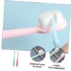 VALICLUD 2pcs Soft-Bristle Boys and Girls Toothbrush Lightweight Tooth Cleaners for Boy Girl Green for Home and Travel Use Includes Spare Toothbrush for Hygiene view 3