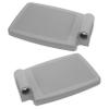 Vaguelly 2pcs Replacement Wheelchair Footplates with Support Pole Design, Sturdy Pp Material Universal Wheelchair Foot Pads for Seniors and Caregivers, Suitable for Everyday Mobility view 1