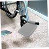 Vaguelly 2pcs Replacement Wheelchair Footplates with Support Pole Design, Sturdy Pp Material Universal Wheelchair Foot Pads for Seniors and Caregivers, Suitable for Everyday Mobility view 4