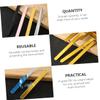 jojofuny 40pcs Acrylic Mirror Ice Pop Sticks for DIY Ice Sticks Crafting Props for Baking Decor for Party Craft and Boy Girl Baking view 3