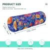 miaozhen Fresh Salmonberry Fruit Royal Blue Round Pillow Kids Round Pillow for Back almohada para rodillas 5.5''x17'' view 3