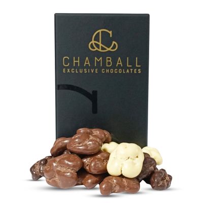 CHAMBALL Luxury Chocolate Gift Box with Nuts | White, Milk & Dark Chocolate Bonbons | Gourmet Handmade Chocolates | Premium Chocolate Treat Box | Perfect Chocolate Gift Set or chocolates gift box