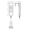 Luobannm Button Sofa Lift Controller Standing Chair Push Rod Motor for Home Appliance 22AWG 4 Core Wire Rocker Switch view 2