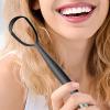 Double-Headed Fan-Shaped Tongue Cleaner, Tongue Scraper, Stainless Steel Tongue Cleaner, Improves Or al Hygiene, Reduces Bad Breath, 6.1x1.5 Inches, Daily Cleaning, Family, Adults view 3