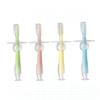 WRITWAA 4pcs Toothbrush Silicone Teether Standing Suction Training Brush for Boy Girl Boy Girl Use Bristles Toothbrush for Teeth Cleaning Plaque Removal view 3