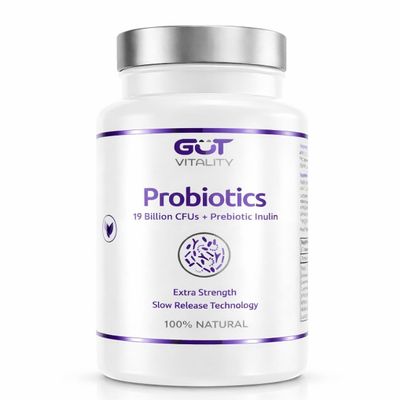 Advanced High Strength Daily Probiotic - Supports Mens & Womens Microbiome Health - Gut, Digestion & Bloating Support - Whole Body Wellbeing - Slow-Release - Vegan & Gluten Free - Made in UK