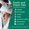 FreshWipes Ocean Fresh Shampoo Cap Pack of 3 - No Rinse for Elderly or Disabled - Cleanses & Conditions For No Shower Access, Camping & Festival Use - Dermatologically Tested view 2