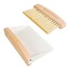 Luobannm Small Dust Pan and Brush Set Wooden Mini Brush with Dustpan for Home Desktop, Sofa White view 1