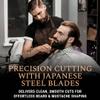 Ontaki 5.5" Beard & Hair Trimming Scissors - Professional Japanese Steel Hand-Forged Barber Shears for Mustache, Bangs, Men (Gold/Brass) - Hair Scissors view 2